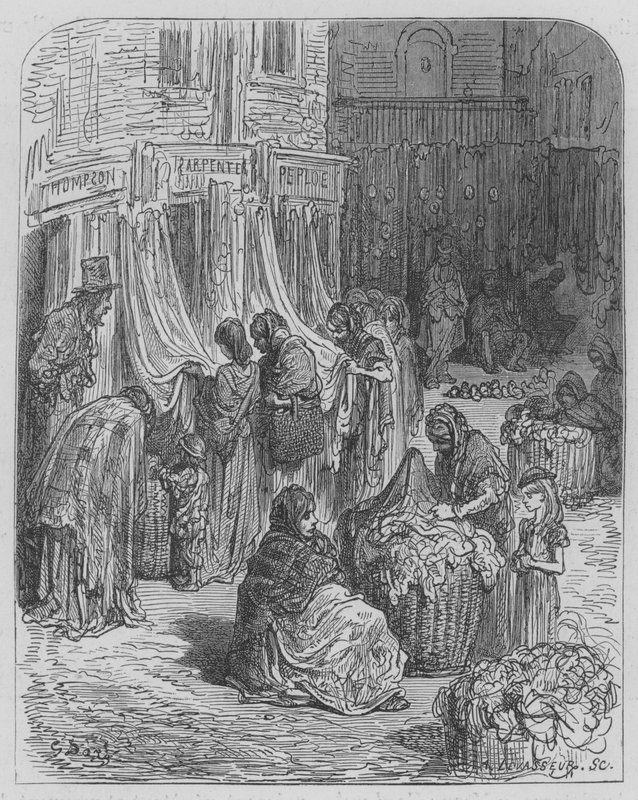 Targi Rags autorstwa Gustave after Dore