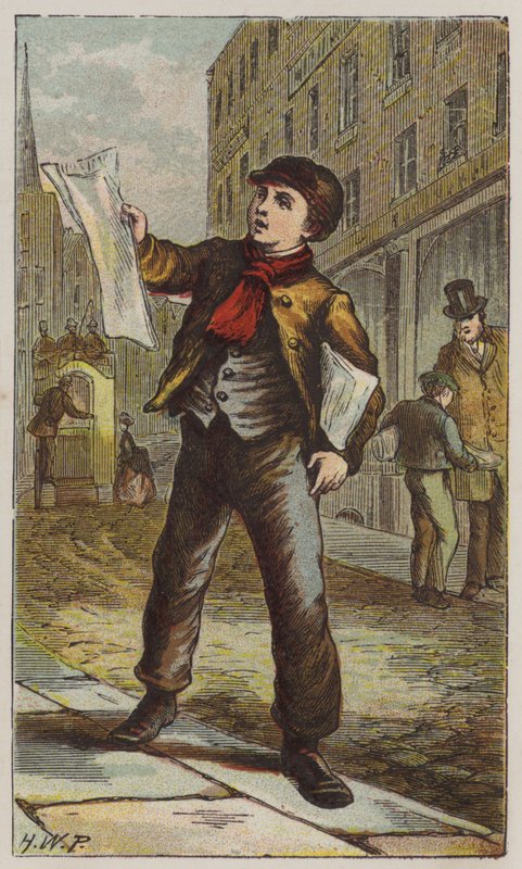 Gazeta Boy (kolor lito) autorstwa H.W. (after) Petherick