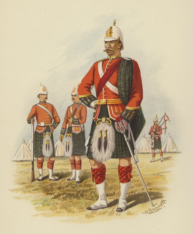 5. Królewskie Szkoci Kanady, Montreal autorstwa H. Bunnett