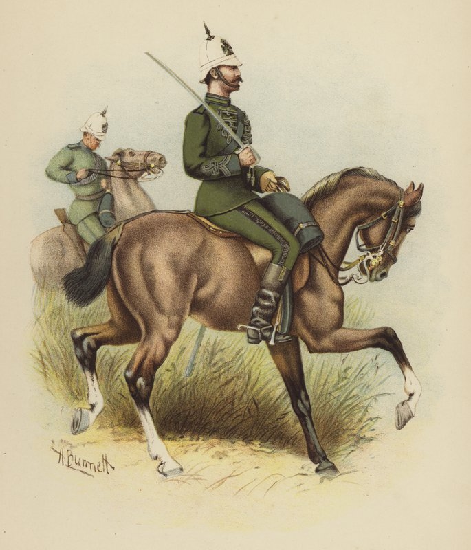 Karabiny na pelerynie autorstwa H. Bunnett