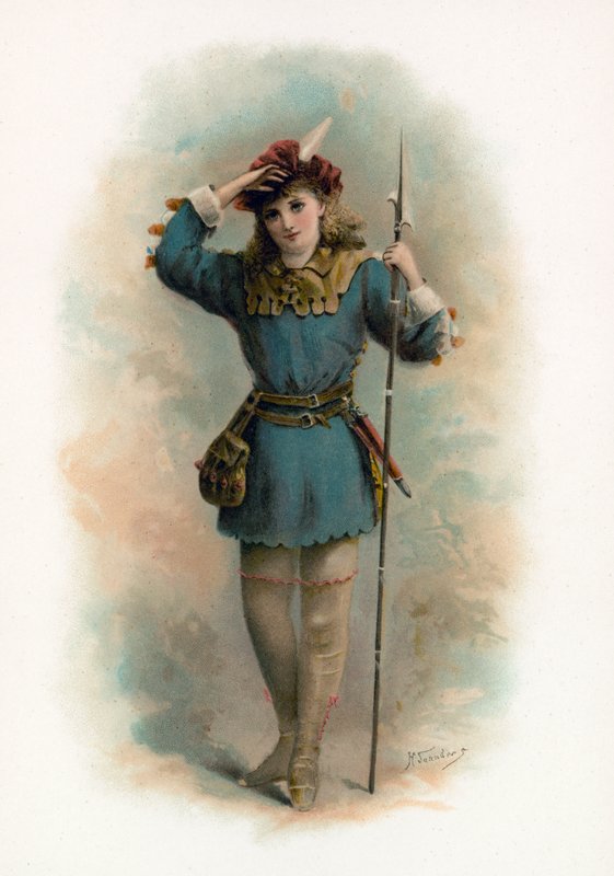 Rosalinda z Jak wam się podoba autorstwa H. Saunders