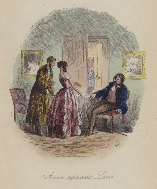 Ilustracja do Lewisa Arundela lub The Railroad of Life autorstwa Franka E Smedleya (kolorowa grawerunek) autorstwa after Hablot Knight Browne