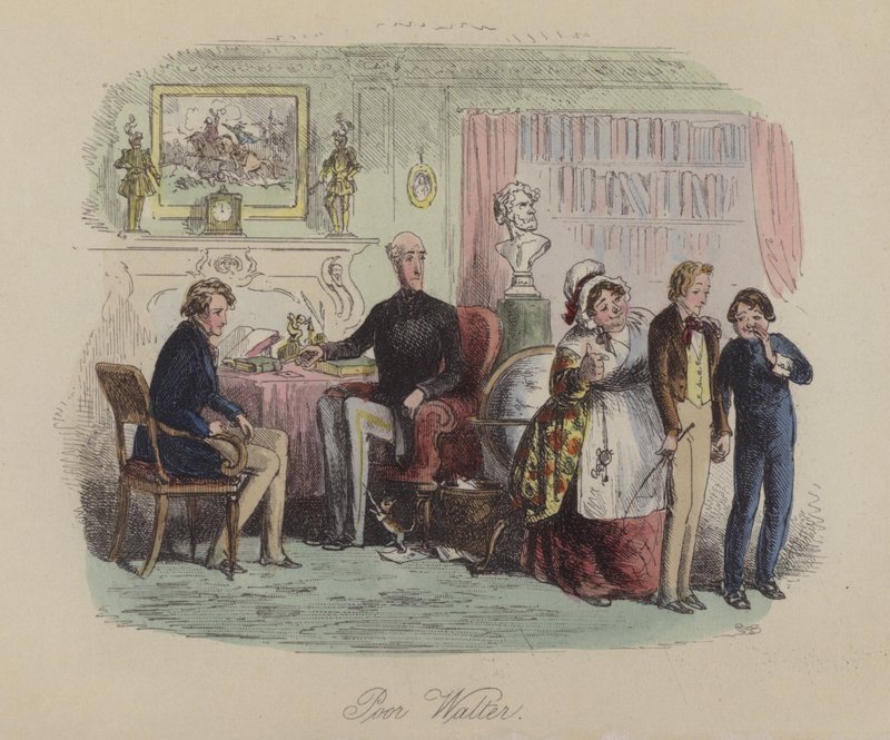 Ilustracja do Lewisa Arundela lub The Railroad of Life autorstwa Franka E Smedleya (kolorowa grawerunek) autorstwa after Hablot Knight Browne