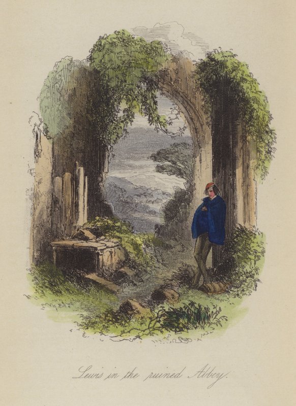 Ilustracja do Lewisa Arundela lub The Railroad of Life autorstwa Franka E Smedleya (kolorowa grawerunek) autorstwa after Hablot Knight Browne