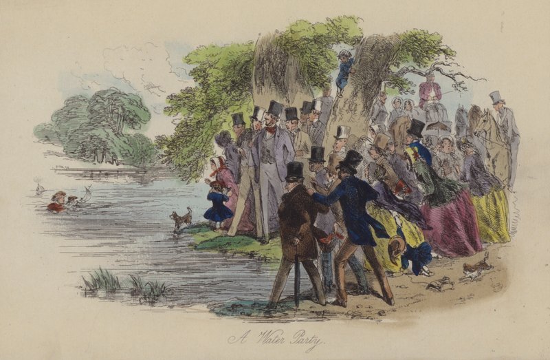Ilustracja do Lewisa Arundela lub The Railroad of Life autorstwa Franka E Smedleya (kolorowa grawerunek) autorstwa after Hablot Knight Browne