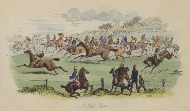 Ilustracja do Lewisa Arundela lub The Railroad of Life autorstwa Franka E Smedleya (kolorowa grawerunek) autorstwa after Hablot Knight Browne