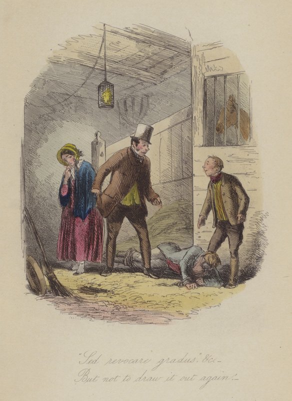 Ilustracja do Lewisa Arundela lub The Railroad of Life autorstwa Franka E Smedleya (kolorowa grawerunek) autorstwa after Hablot Knight Browne