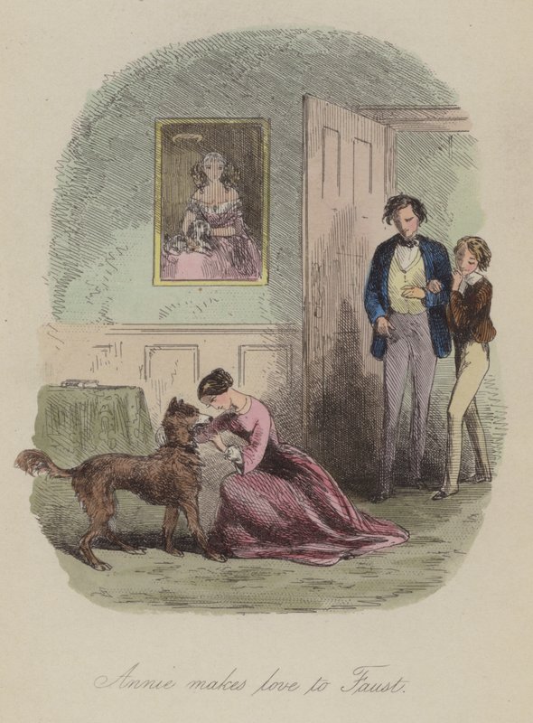 Ilustracja do Lewisa Arundela lub The Railroad of Life autorstwa Franka E Smedleya (kolorowa grawerunek) autorstwa after Hablot Knight Browne