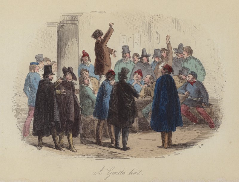 Ilustracja do Lewisa Arundela lub The Railroad of Life autorstwa Franka E Smedleya (kolorowa grawerunek) autorstwa after Hablot Knight Browne