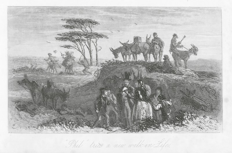Londyńskie ulice: "Phil" próbuje nowej drogi życia (grawerunek) autorstwa Hablot Knight (1815 92) Browne