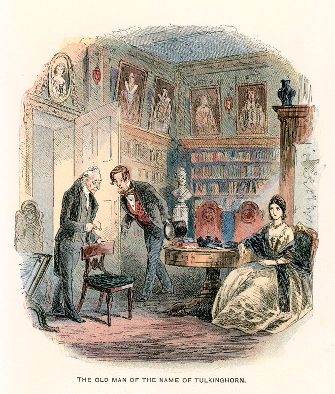 Ilustracja do Bleak House autorstwa Hablot Knight Browne