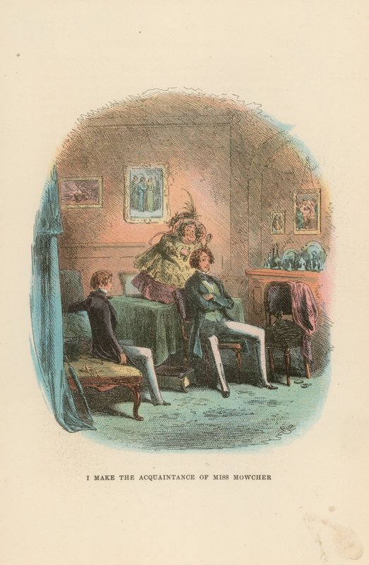 Ilustracja do Davida Copperfielda autorstwa Hablot Knight Browne