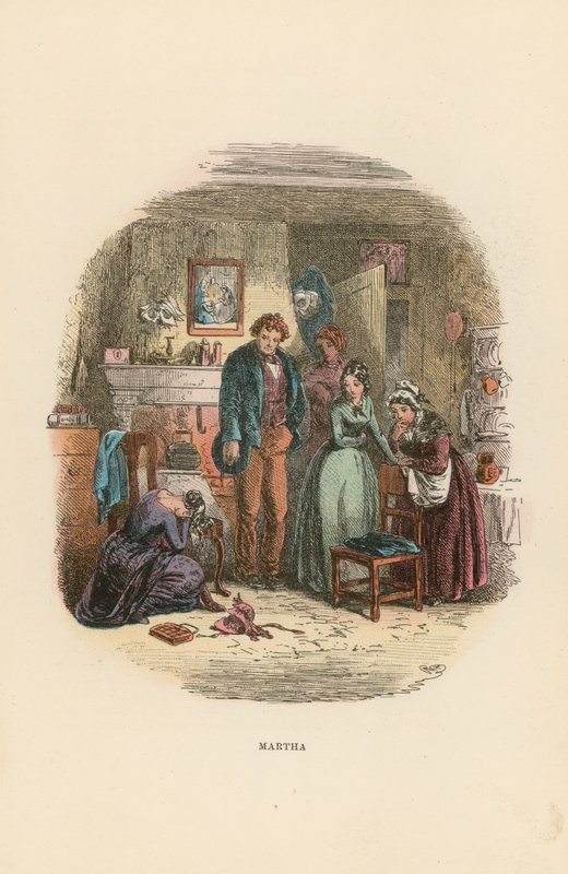 Ilustracja do Davida Copperfielda autorstwa Hablot Knight Browne