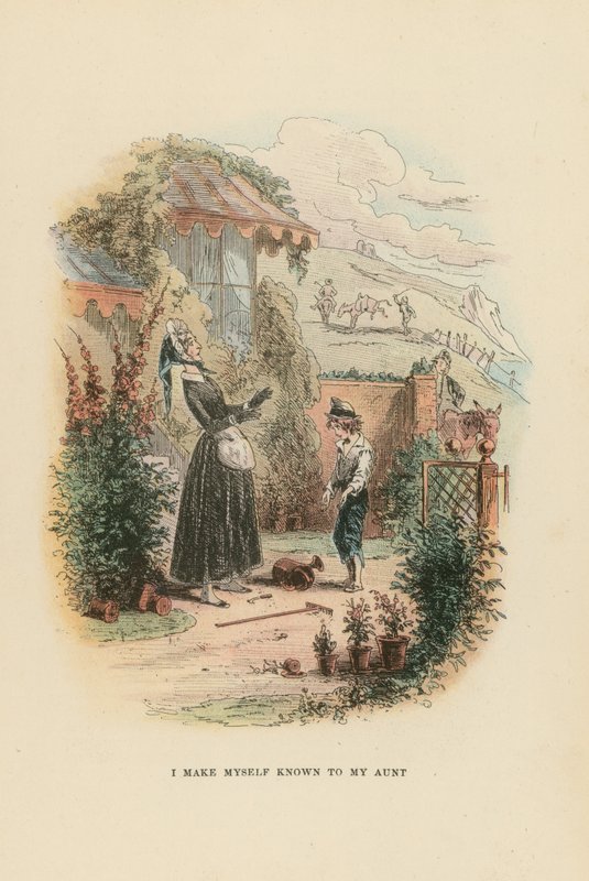 Ilustracja do Davida Copperfielda autorstwa Hablot Knight Browne