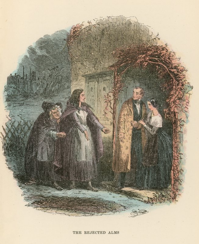 Ilustracja do Dombey i Son autorstwa Hablot Knight Browne