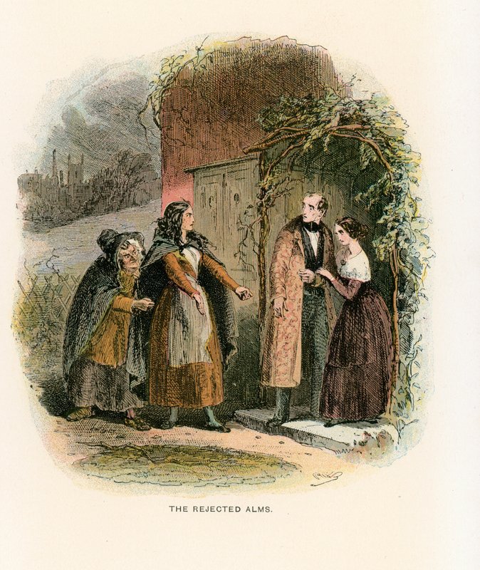 Ilustracja do Dombey i Son autorstwa Hablot Knight Browne
