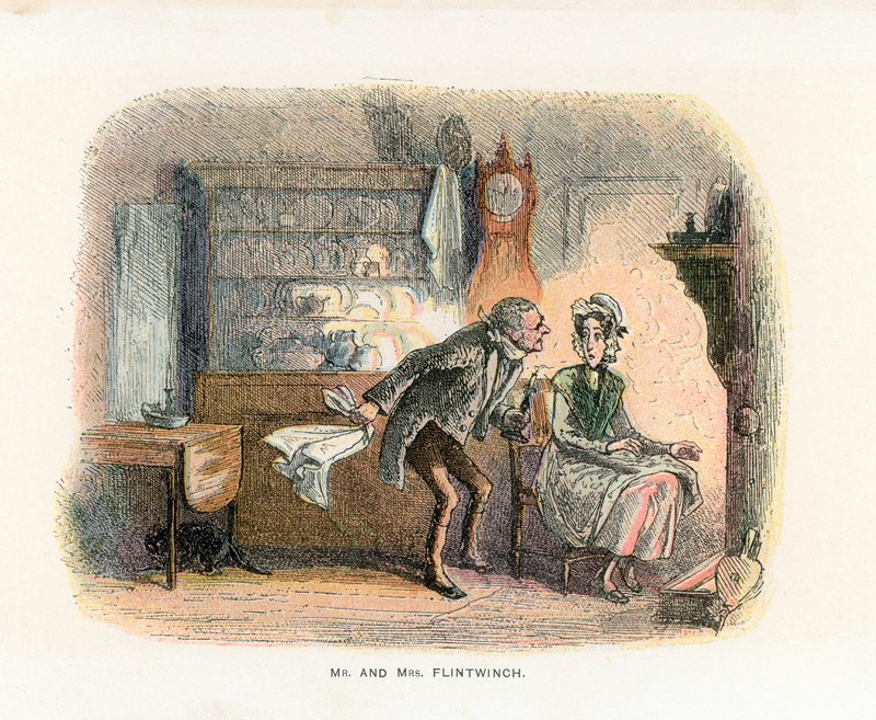 Ilustracja do Małej Dorrit autorstwa Hablot Knight Browne