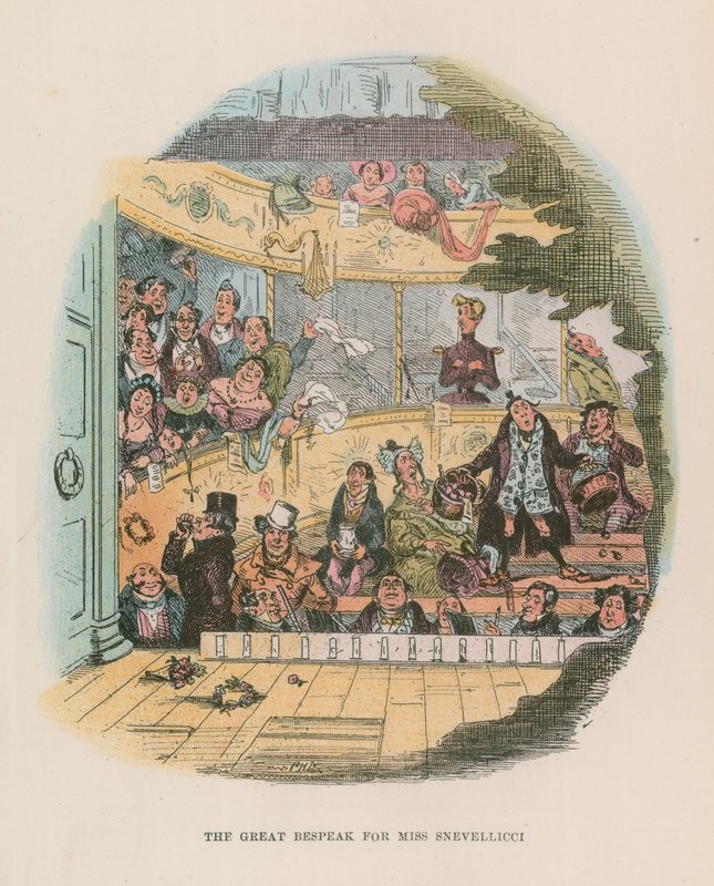 Ilustracja do Mikołaja Nickleby autorstwa Hablot Knight Browne