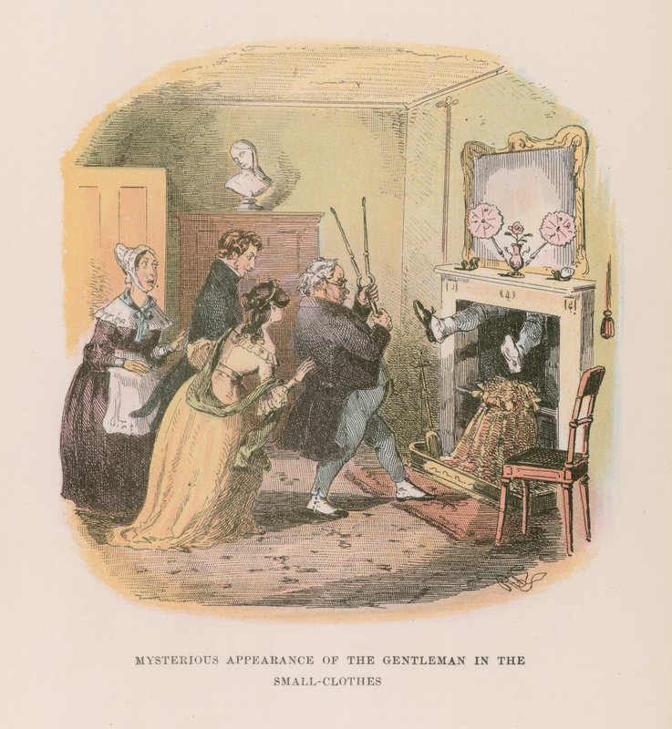 Ilustracja do filmu Nicholas Nickleby autorstwa Hablot Knight Browne