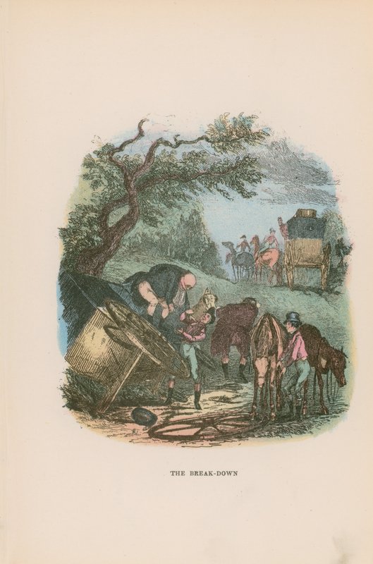 Ilustracja do dokumentów Pickwicka autorstwa Hablot Knight Browne