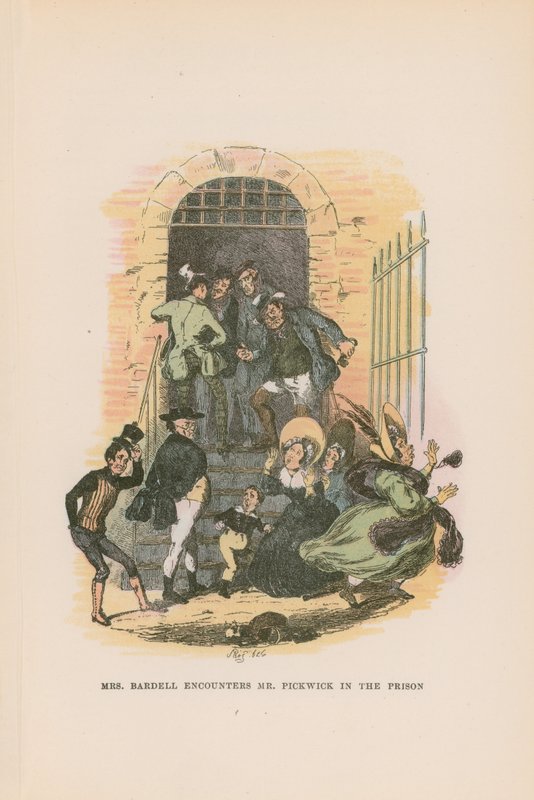 Ilustracja do dokumentów Pickwicka autorstwa Hablot Knight Browne