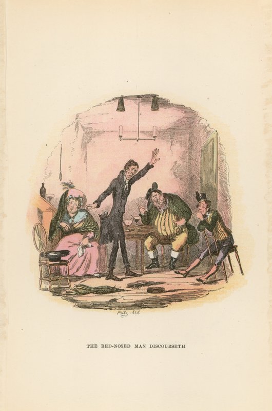 Ilustracja do Pickwick Papers autorstwa Hablot Knight Browne