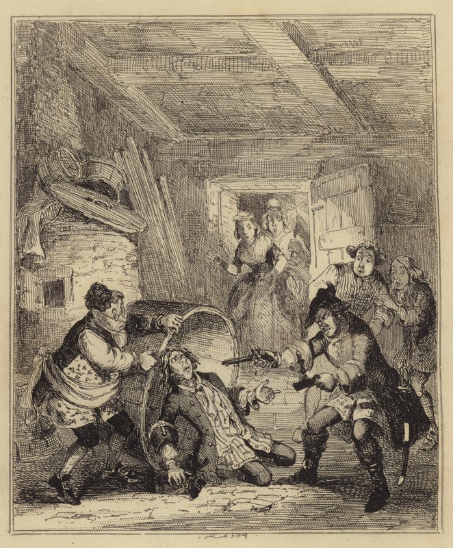 Nieznany kamerdyner Jonathana Wilda autorstwa Hablot Knight Browne