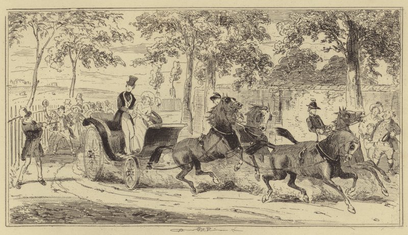 Oksfordzkie strzelanie do Queen autorstwa Hablot Knight Browne