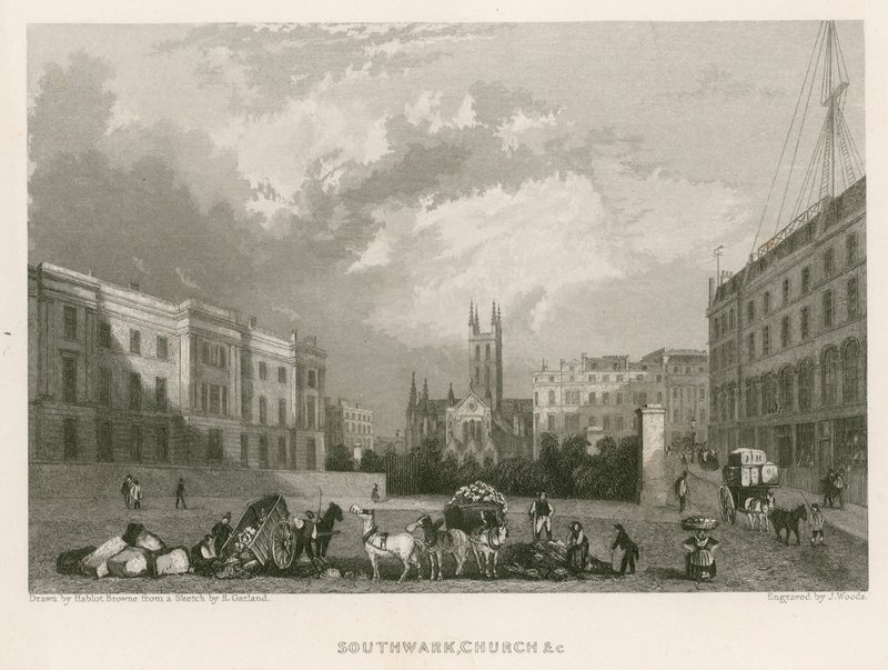 Kościół św. Zbawiciela, Southwark, Londyn autorstwa Hablot Knight Browne