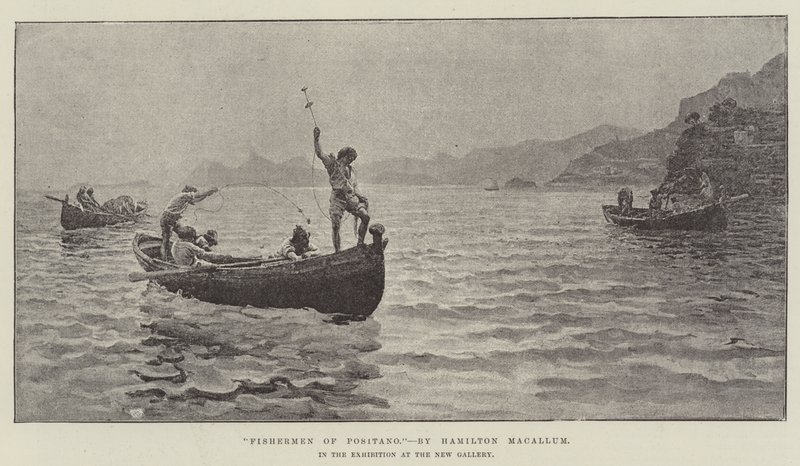 Rybak z Positano, na wystawie w Nowej Galerii autorstwa Hamilton Macallum