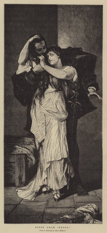 Scena z Fausta autorstwa Hans Makart