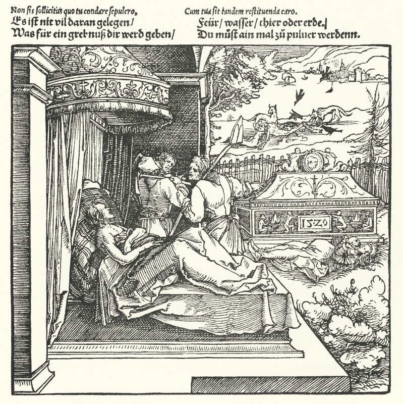 Śmierć czyni wszystkich równymi (rycina) autorstwa Hans (after) Burgkmair
