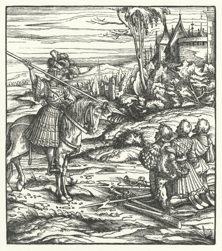 Scena z drugiego powstania flamandzkiego przeciwko rządom Habsburgów autorstwa Hans (after) Burgkmair
