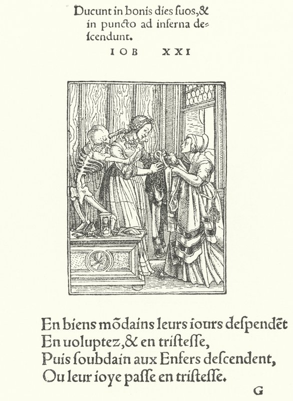 Hrabina lub Panna Młoda (rycina) autorstwa Hans (after) Holbein the Younger