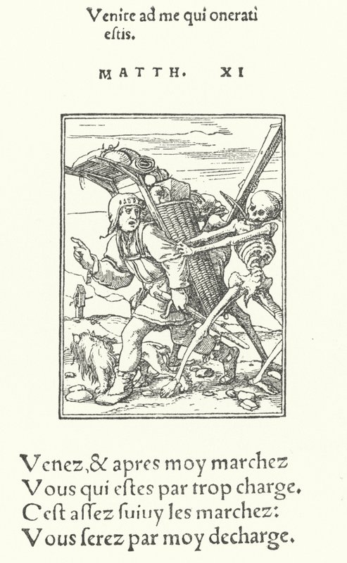 Pedlar (grawerowanie) autorstwa Hans (after) Holbein the Younger