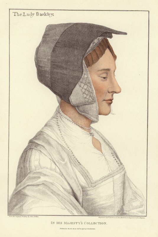Anne Berkeley, baronowa Berkeley (akwatinta) autorstwa Hans Holbein der Jüngere