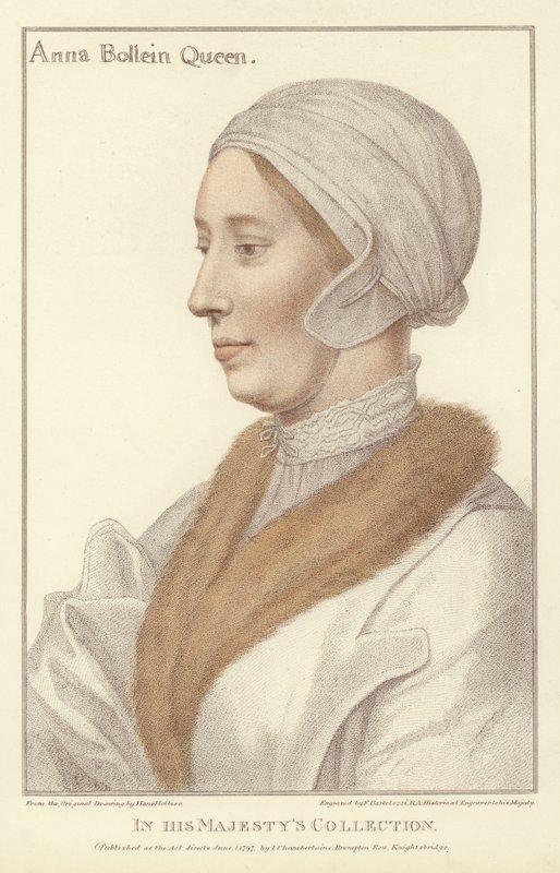Anne Boleyn, królowa Anglii (akwatinta) autorstwa Hans Holbein der Jüngere