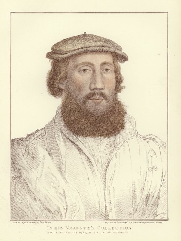Anonimowy mężczyzna (akwatinta) autorstwa Hans Holbein der Jüngere