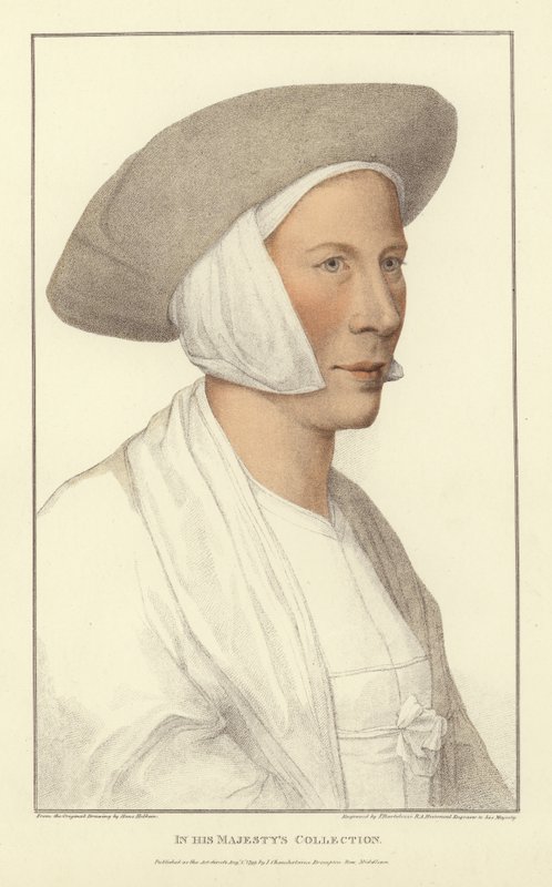 Anonimowa kobieta (akwatinta) autorstwa Hans Holbein der Jüngere