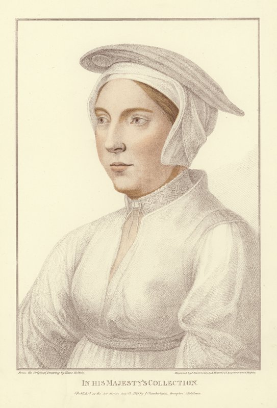 Anonimowa kobieta (akwatinta) autorstwa Hans Holbein der Jüngere