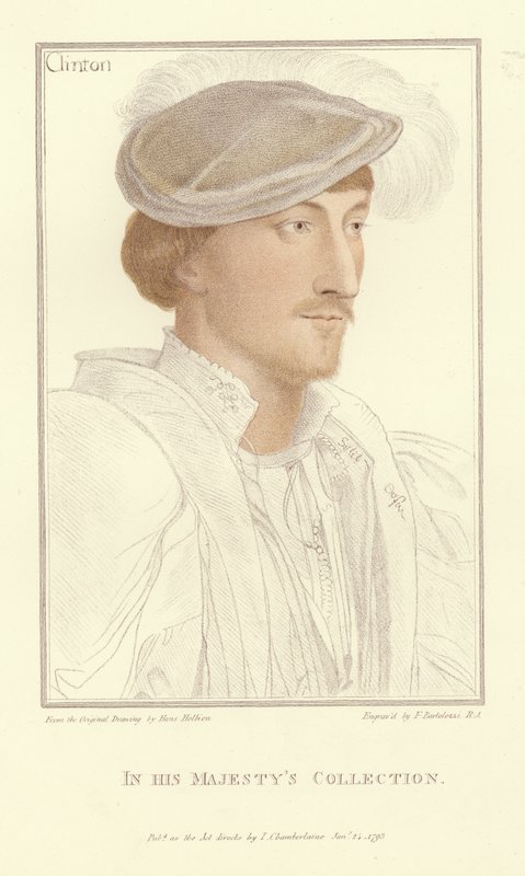 Edward, Lord Clinton (akwatinta) autorstwa Hans Holbein der Jüngere