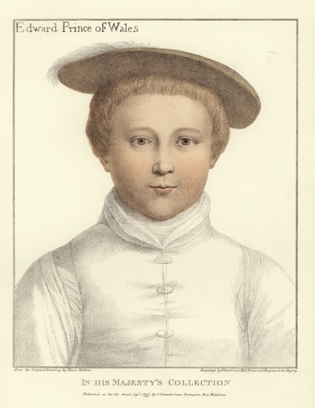 Edward, książę Walii (akwatinta) autorstwa Hans Holbein der Jüngere