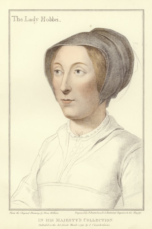 Elżbieta, Lady Hobby (akwatinta) autorstwa Hans Holbein der Jüngere