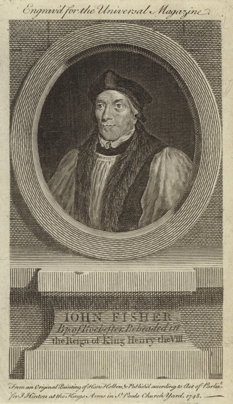 John Fisher, biskup Rochester, ścięty za panowania króla Henryka VIII autorstwa Hans Holbein der Jüngere