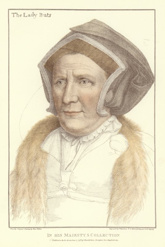 Lady Margaret Butts (akwatinta) autorstwa Hans Holbein der Jüngere