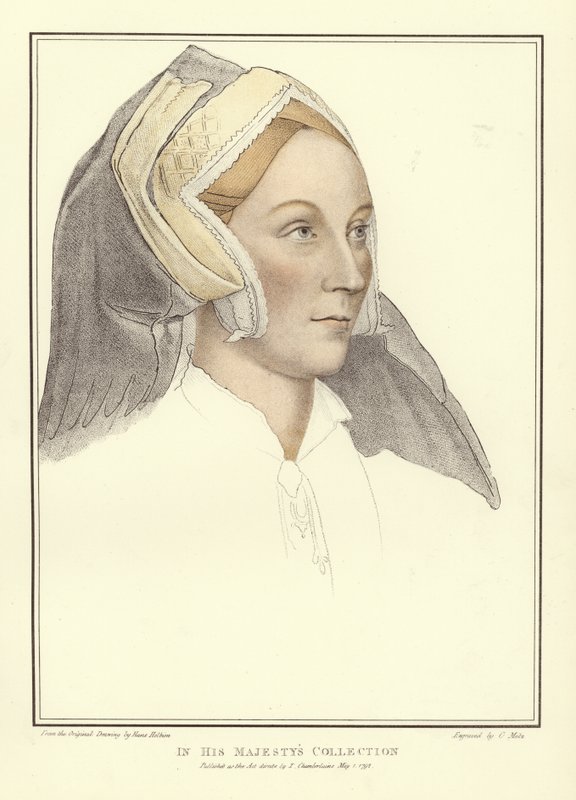 Margaret, Lady Elyot (akwatinta) autorstwa Hans Holbein der Jüngere