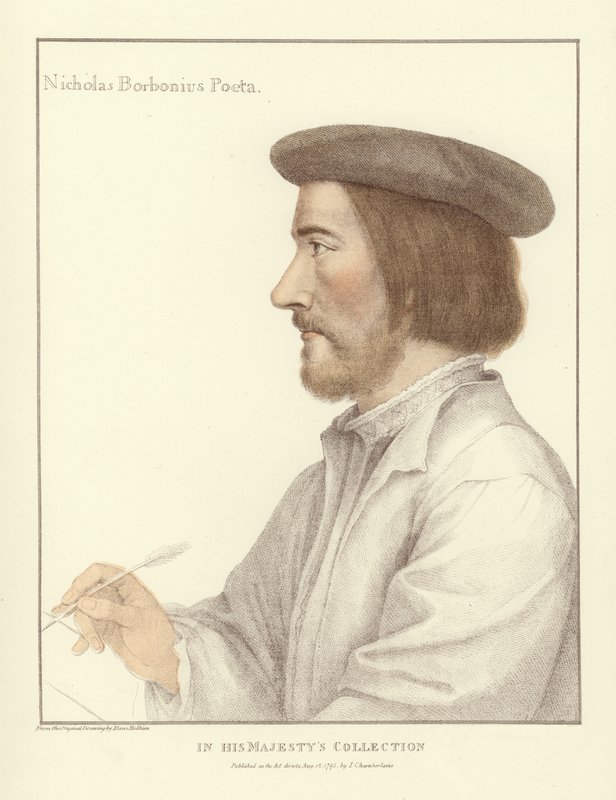 Mikołaj Borboniusz (akwatinta) autorstwa Hans Holbein der Jüngere