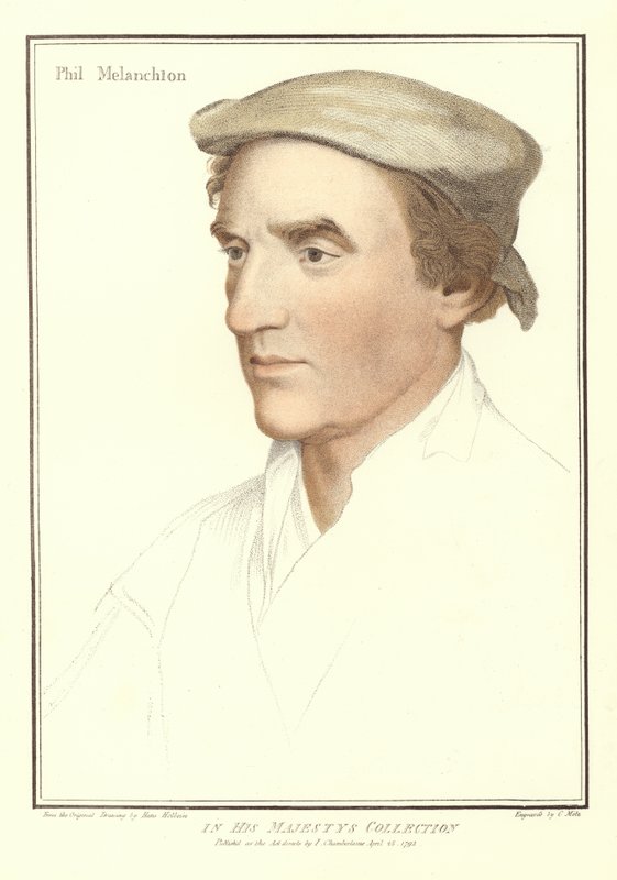 Philipp Melanchthon (akwatinta) autorstwa Hans Holbein der Jüngere