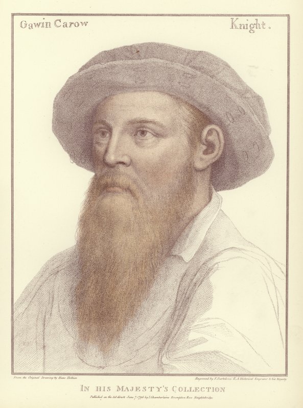 Sir Gawain Carew (akwatinta) autorstwa Hans Holbein der Jüngere