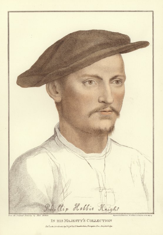 Sir Philip Hoby (akwatinta) autorstwa Hans Holbein der Jüngere